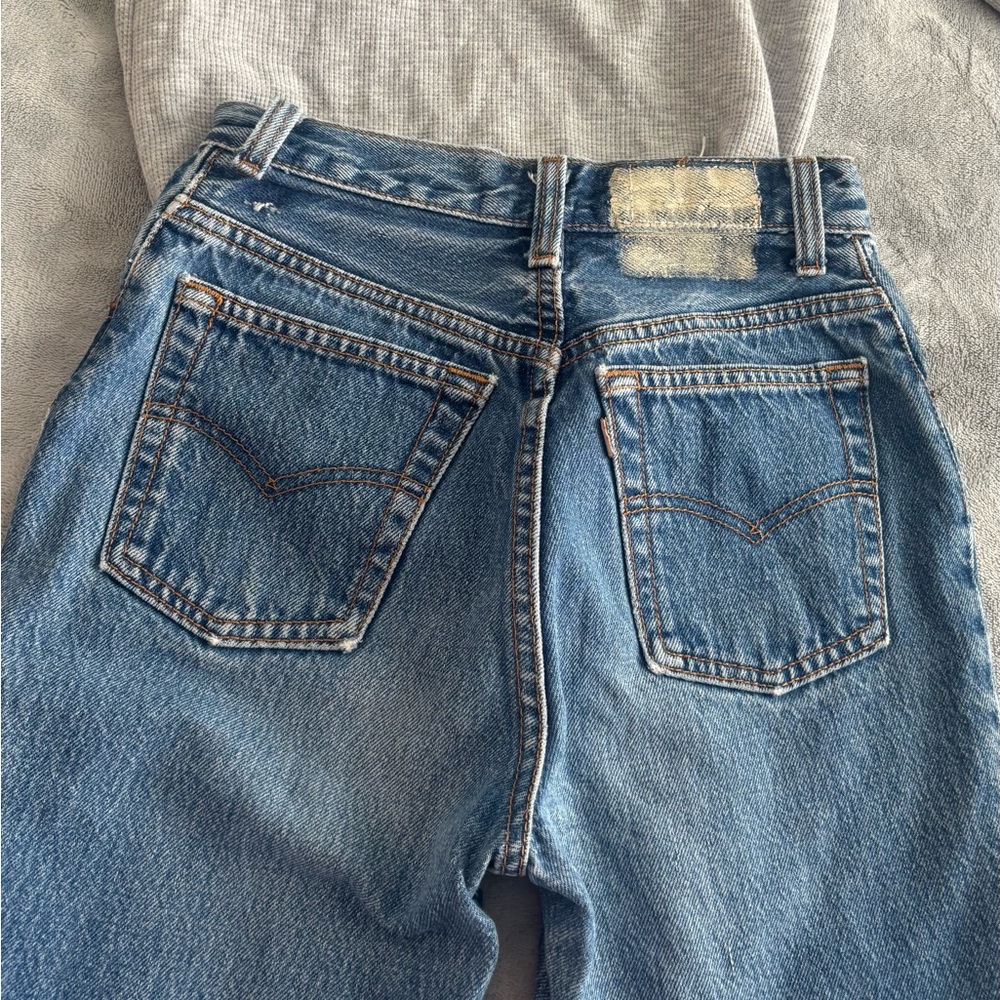 Vintage Levi’s Buttonfly Upcycled, Sz 23, ReDun - Picture 8 of 15